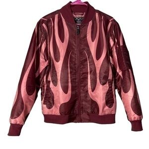 NWT Rebel Vengeance Auburn Flame Water Resistant Jacket Full Zip MENS SIZE S